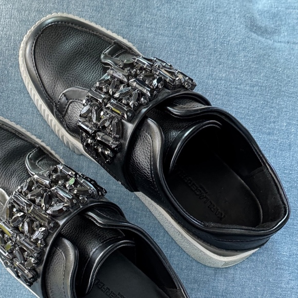 Black platform sneakers - Picture 4 of 13